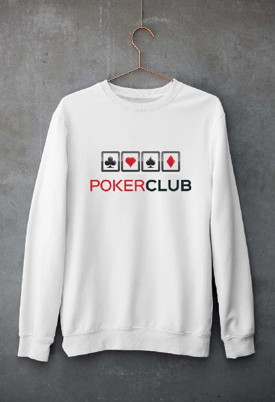 Poker Unisex Sweatshirt for Men/Women Hoodie with Crew Neck Simple Timeless