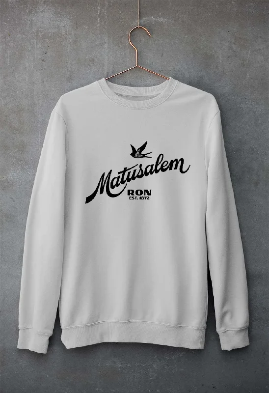 Ron-Matusalem Unisex Sweatshirt for Men/Women Hoodie with High-Low Hem Asymmetrical Trendy