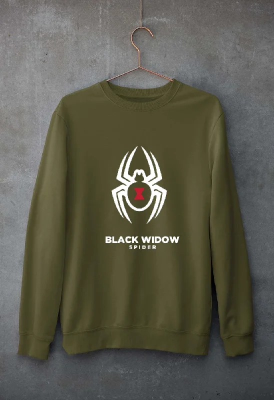 Black Widow Spider Unisex Sweatshirt for Men/Women Hoodie with Lace Feminine Delicate