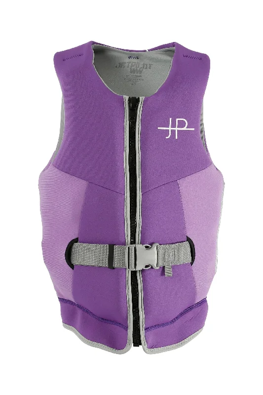 Jetpilot Cause Ladies Life Jacket - Purple Snapped Jacket Toggled Jacket Drawstring Jacket