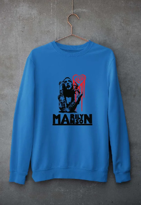 Marilyn Manson Unisex Sweatshirt for Men/Women Hoodie with Color Block Contrast Stylish