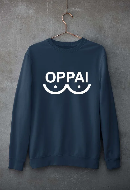 Oppai Unisex Sweatshirt for Men/Women Hoodie Crop Top Short Trendy