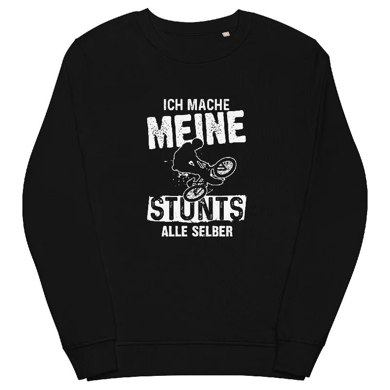 Ich mache meine Stunts alle selbst - (M) - Unisex Premium Organic Sweatshirt Hoodie with Hood Adjustable Protection