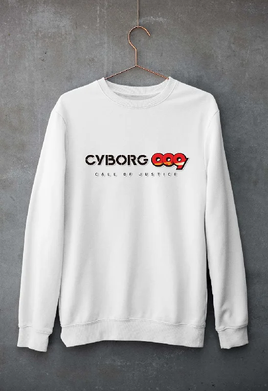 CYBORG009 CALL OF JUSTICE Unisex Sweatshirt for Men/Women Hoodie with Metallic Shiny Futuristic