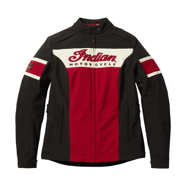 Indian Motorcycle Women's Madison Jacket, Red | 2833178 Trench Coat Raincoat Waterproof Jacket