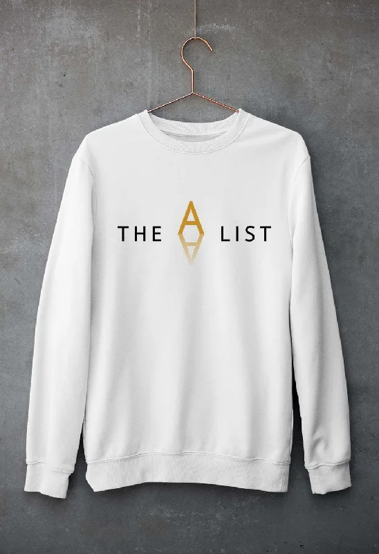 The A List Unisex Sweatshirt for Men/Women Hoodie with Oversized Fit Loose Comfortable