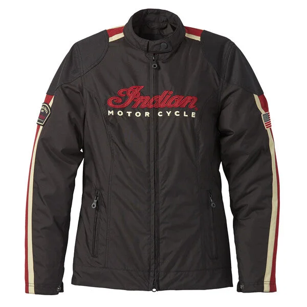 Indian Motorcycle Women's Textile 1901 V2 Jacket, Black | 2860958 Oversized Jacket Tailored Jacket Straight Jacket