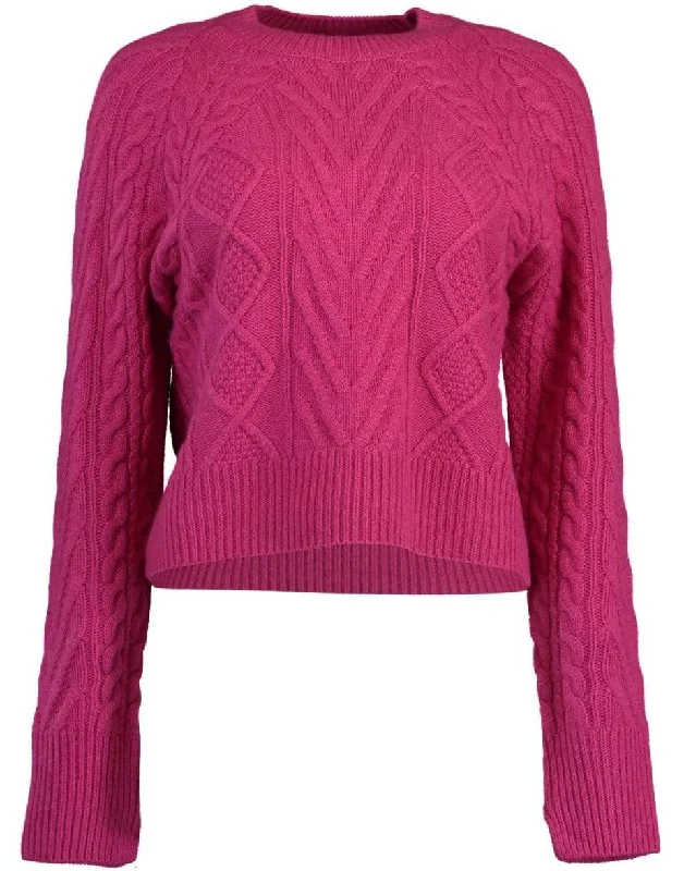 Pierce Cashmere Cable Sweater Neon Metallic Matte