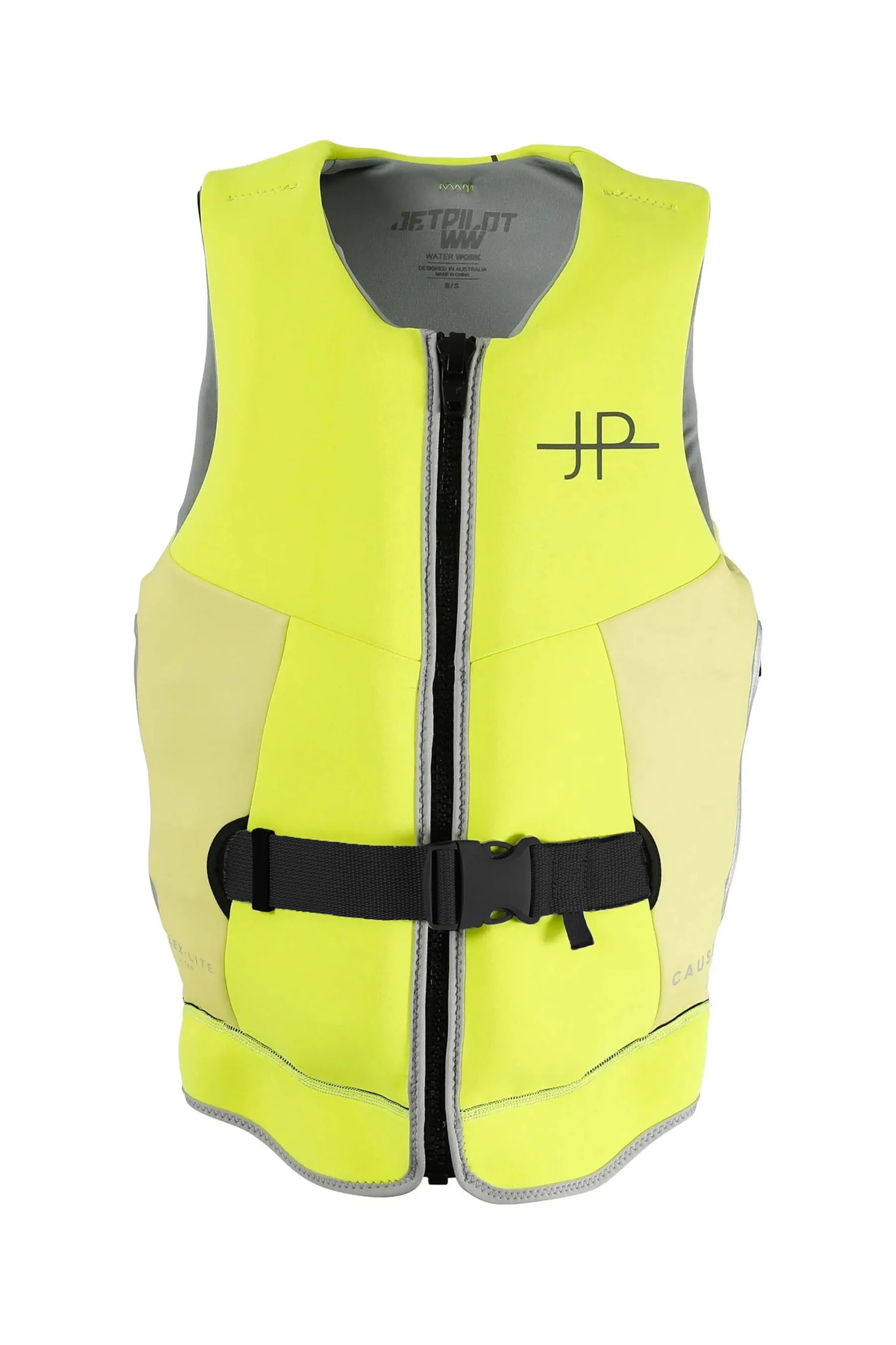 Jetpilot Cause Ladies Life Jacket - Yellow Oversized Jacket Tailored Jacket Straight Jacket