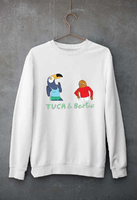 Tuca & Bertie Unisex Sweatshirt for Men/Women Hoodie with Half-Zip Sporty Casual