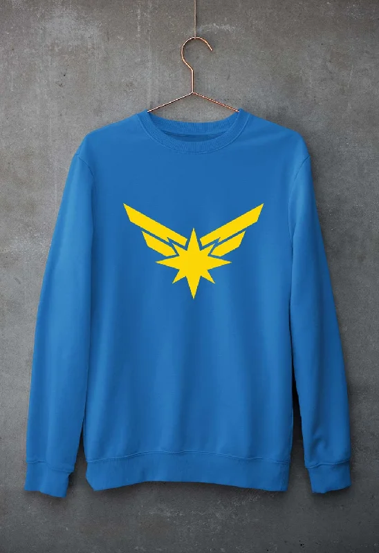 Captain Marvel Unisex Sweatshirt for Men/Women Hoodie with V-Neck Classic Versatile