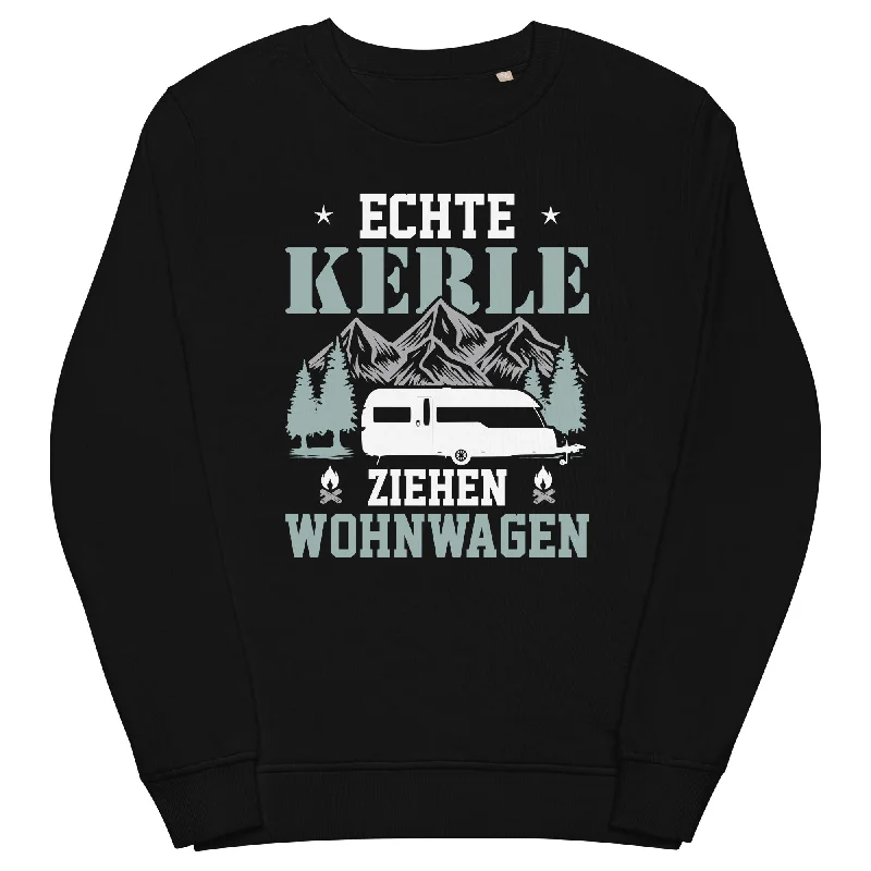 Echte Kerle ziehen Wohnwagen - Unisex Premium Organic Sweatshirt Hoodie Jacket Zipper Layering