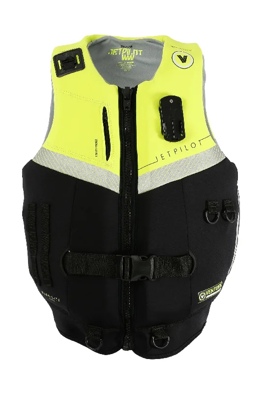 Jetpilot Venture Ladies Neo Life Jacket - Yellow/Black Wool Fabric Cashmere Fabric Tweed Fabric