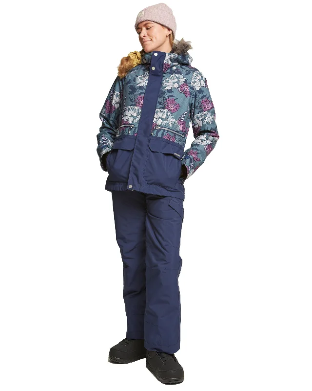 PLUS SIZE - WILDER JACKET - FLORAL ANICAMO STORMY WEATHER Rayon Jacket Velvet Jacket Corduroy Jacket