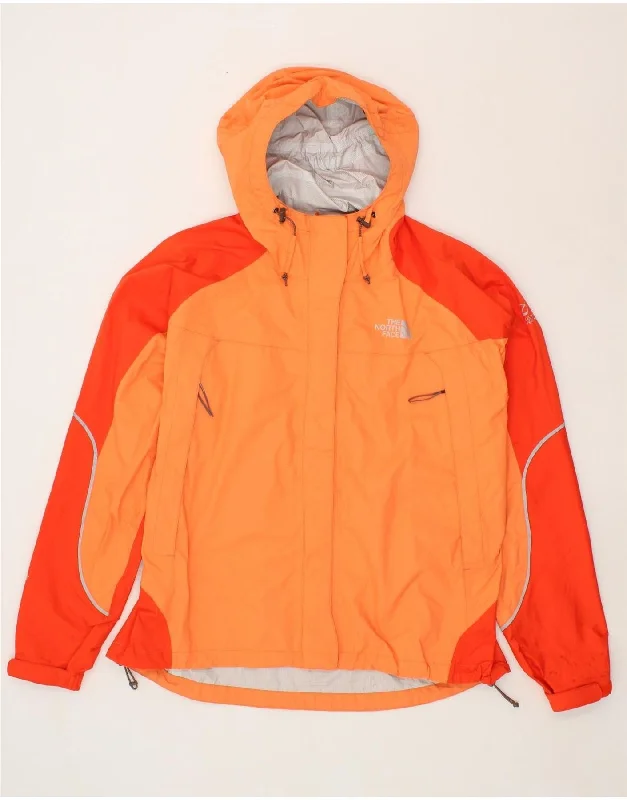 THE NORTH FACE Womens Hyvent Hooded Rain Jacket UK 18 XL Orange V-Neck Jacket Boat Neck Jacket Square Neck Jacket