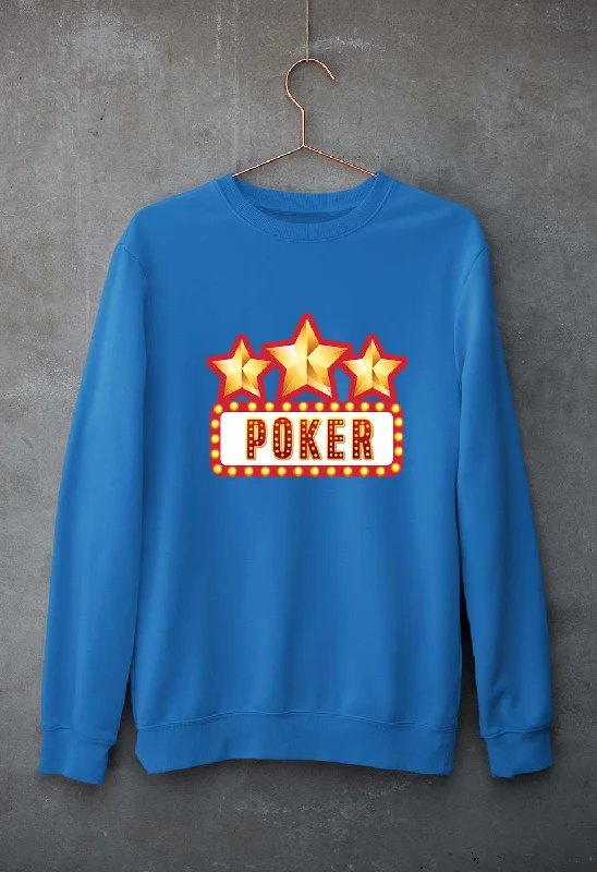 Poker Unisex Sweatshirt for Men/Women Hoodie with Elastic Cuffs Stretchable Comfortable