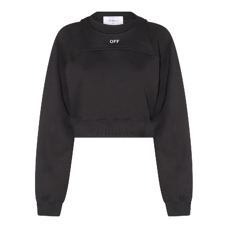 Off-white Sweaters Black Stretchy Elastic Breathable