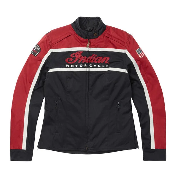 Indian Motorcycle Women's Black Hills Jacket, Black | 2862838 Front Pockets Side Pockets Patch Pockets