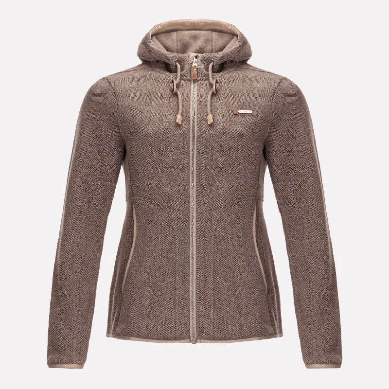 Chaqueta Mujer Alamo Blend-Pro Hoody Jacket Taupe Lippi Fleece Jacket Down Jacket Feather Jacket