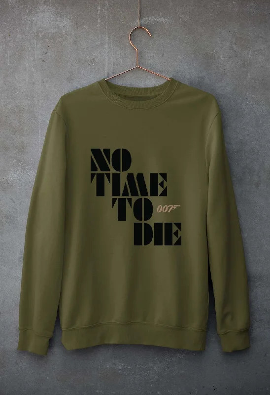 No Time To Die James Bond 007  Unisex Sweatshirt for Men/Women Hoodie with Fur Luxurious Winter