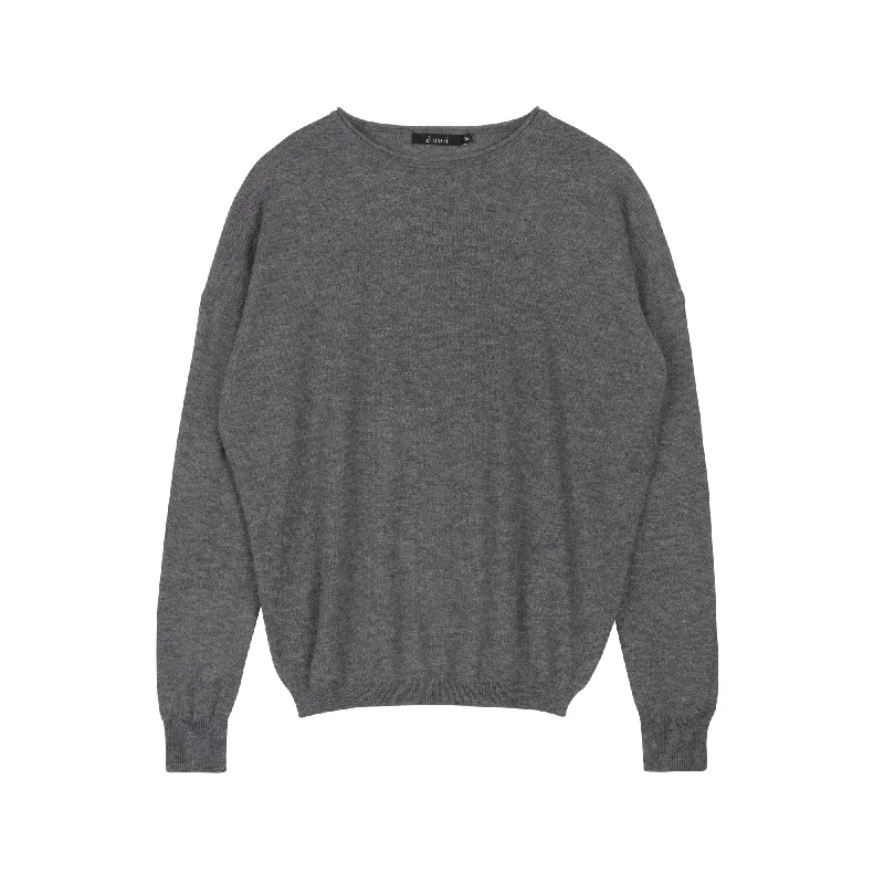 Wooly Crewneck Sweater | Gray [Final Sale] Chenille Fabric Brocade Fabric Lace Fabric