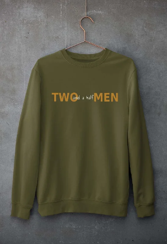 Two and a Half Men Unisex Sweatshirt for Men/Women Hoodie with Thumb Holes Functional Cozy