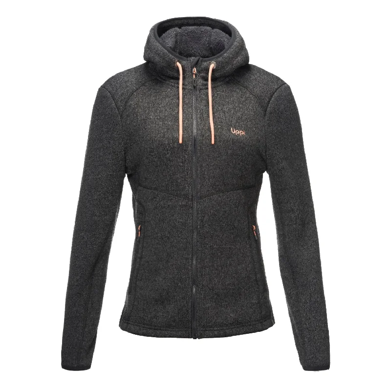 Chaqueta Mujer Sense Blend-Pro Hoody Jacket Melange Negro Lippi Print Jacket Jacquard Jacket Patchwork Jacket