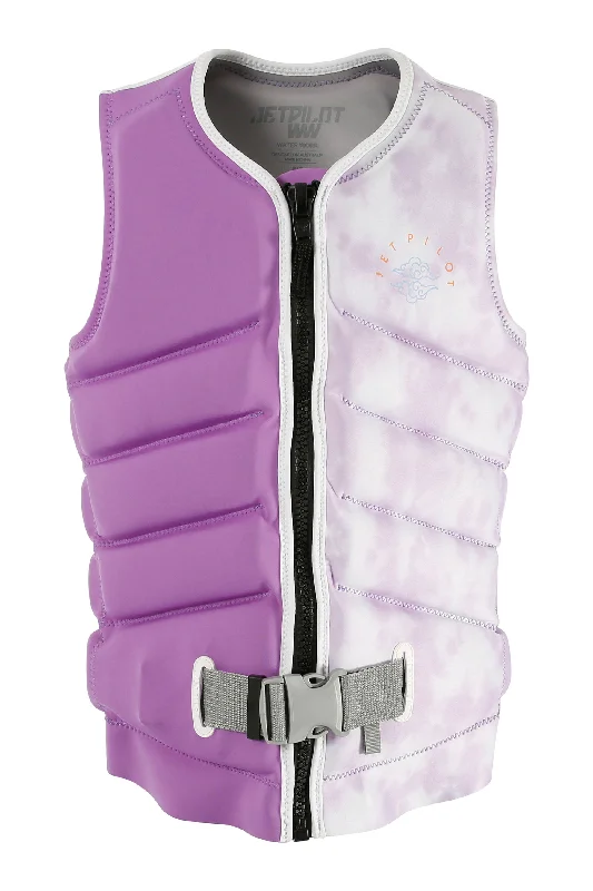 Jetpilot X1 Ladies Life Jacket - Zahra Kell Edition - Purple Rayon Fabric Velvet Fabric Corduroy Fabric