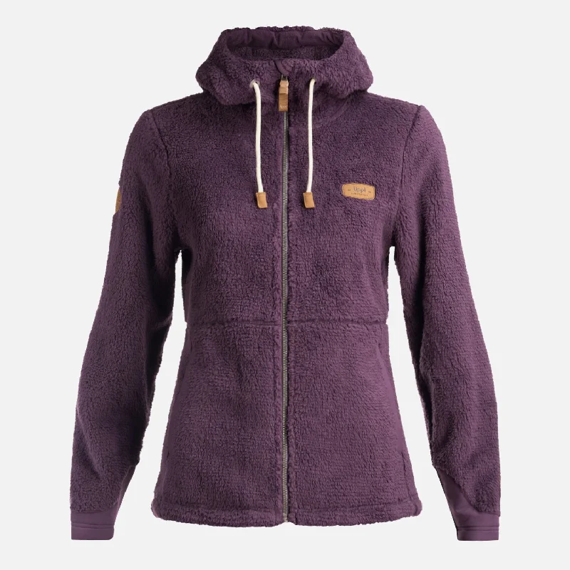 Chaqueta Mujer Bear Shaggy-Pro Hoody Jacket Morado Oscuro Lippi Front Pockets Side Pockets Patch Pockets