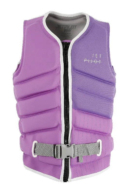 Jetpilot Pacer Ladies Life Jacket - Purple Front Pockets Side Pockets Patch Pockets