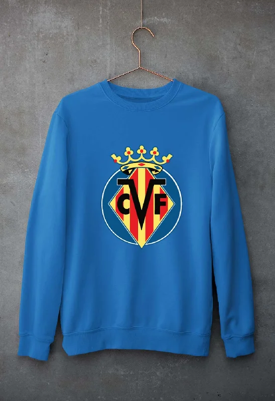 Villarreal Unisex Sweatshirt for Men/Women Hoodie with Full-Zip Functional Layering