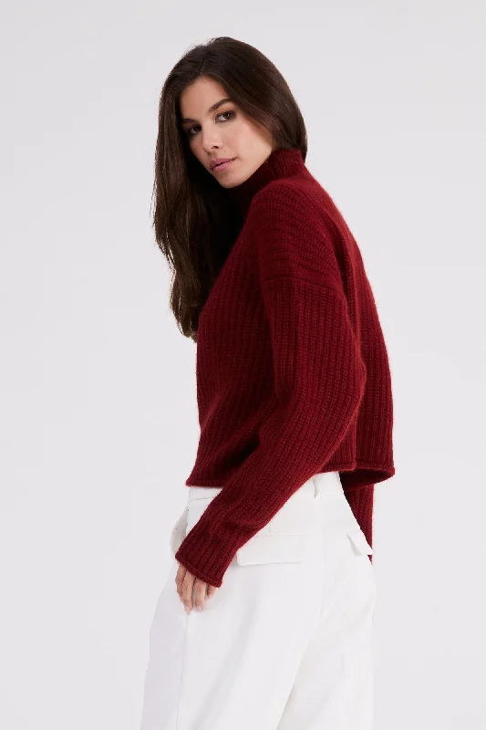 + Beryll Carole Cashmere Sweater | Cranberry Casual Formal Business