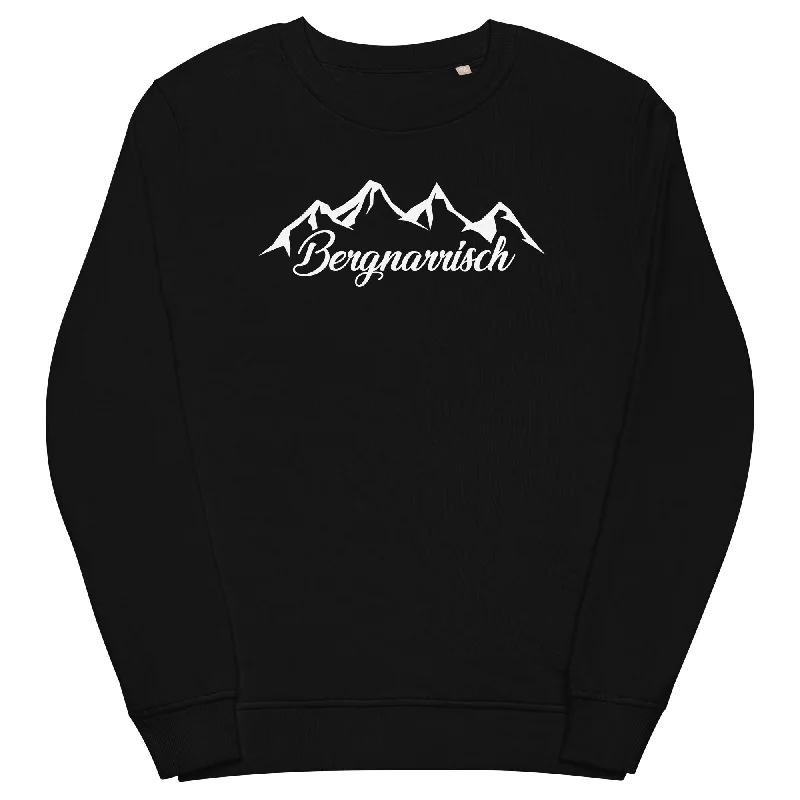 Bergnarrisch - Unisex Premium Organic Sweatshirt Hoodie with Contrast Stitching Detailed Premium