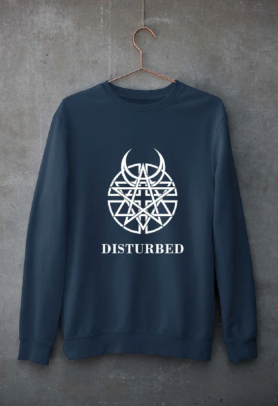 Disturbed Unisex Sweatshirt for Men/Women Hoodie with Raw Hem Edgy Unfinished