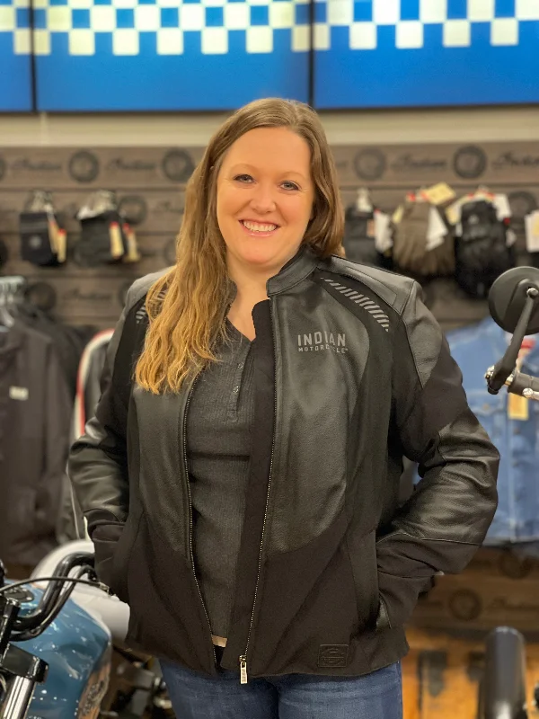 Indian Motorcycle Women's Stanton Jacket, Black | 2833394 Bomber Jacket Anorak Windbreaker