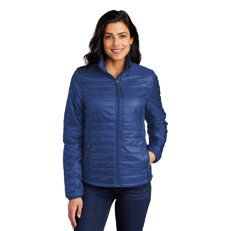 Port Authority L850 Ladies Packable Puffy Jacket Nylon Fabric Polyester Fabric Spandex Fabric