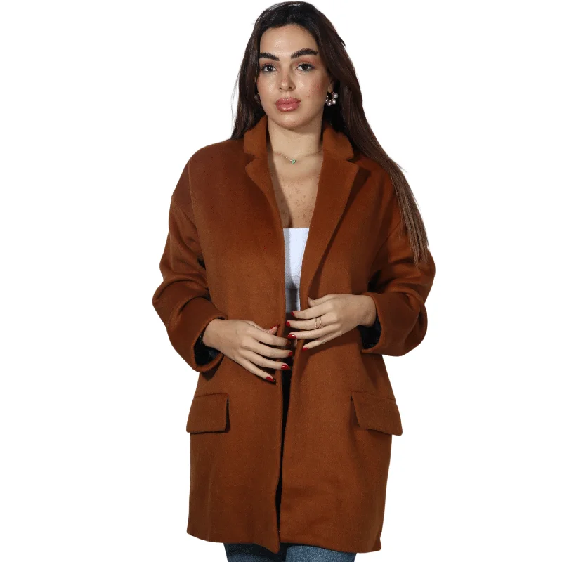 ART LOVE - One button Coats Rayon Velvet Corduroy