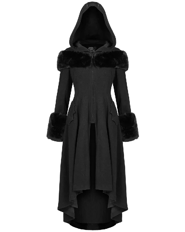 Punk Rave Hemlock Womens Gothic Winter Coat Coat Overcoat Trench Coat