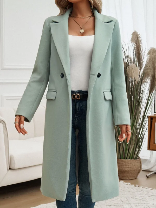 Crissy Collared Neck Trench Coat Fitted Loose Oversized