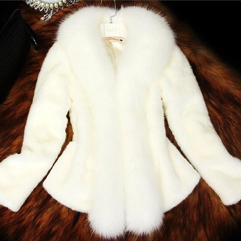 Newest Winter Women Fur Coat Jersey Tulle Batik