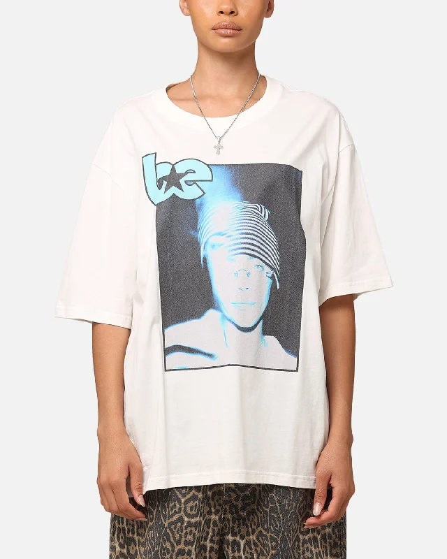 Billie Eilish Billie Y2K Organic Cotton T-Shirt White Welt Pockets Slit Pockets Flap Pockets