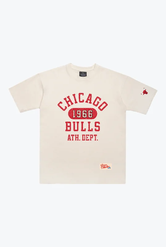 Chicago Bulls Athletic Club Heavyweight T-Shirt - Ivory Lace Blend Ribbed Blend Corduroy Blend