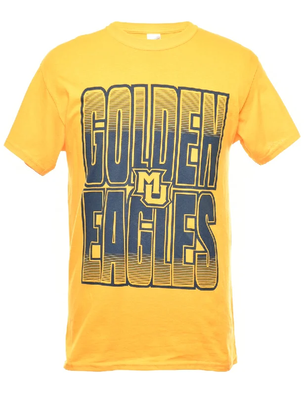 Golden Eagles Printed T-shirt - M Graphic Embroidered Appliqued