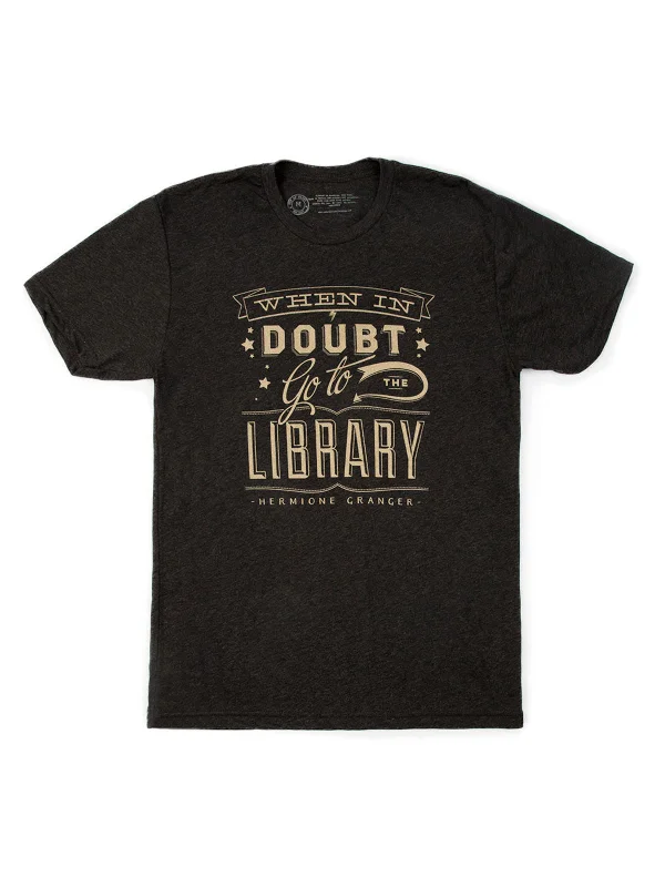 When in Doubt, Go to the Library Unisex T-Shirt Oversized T-Shirt Spandex breathable