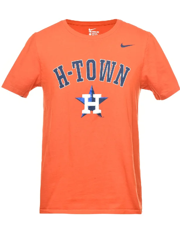 Nike H-Town Printed T-shirt - S Fleece Nylon Spandex