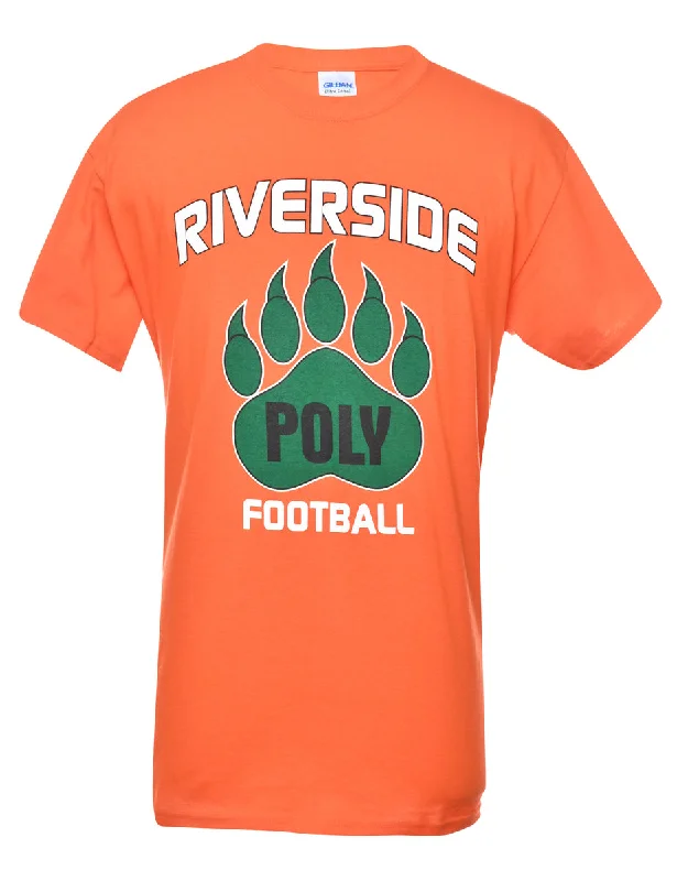 Reverside Football Sports T-shirt - M Satin Blend Silk Blend Wool Blend