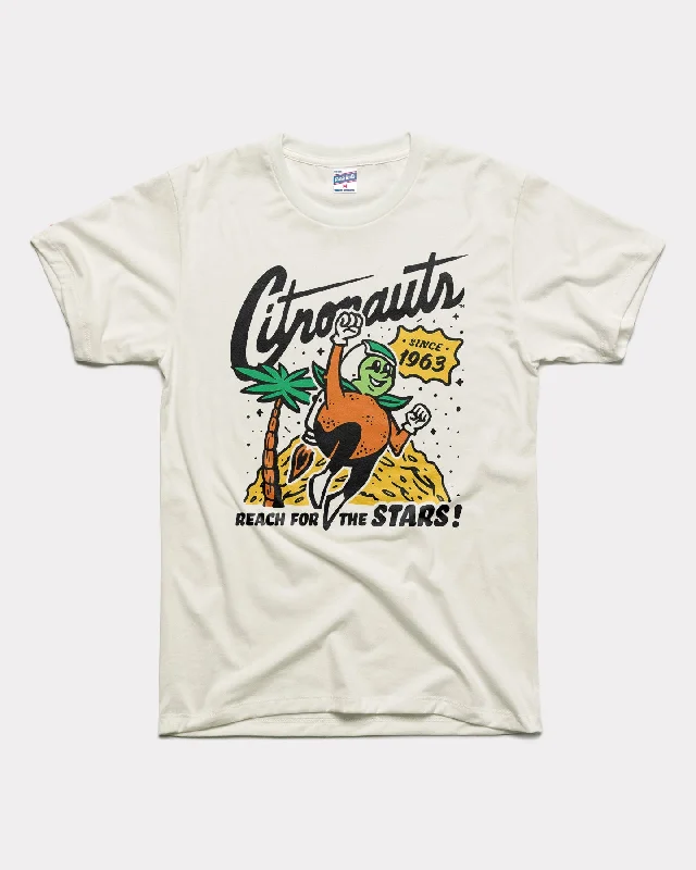 UCF Citronauts Since 1963 White T-Shirt Print Jacquard Patchwork