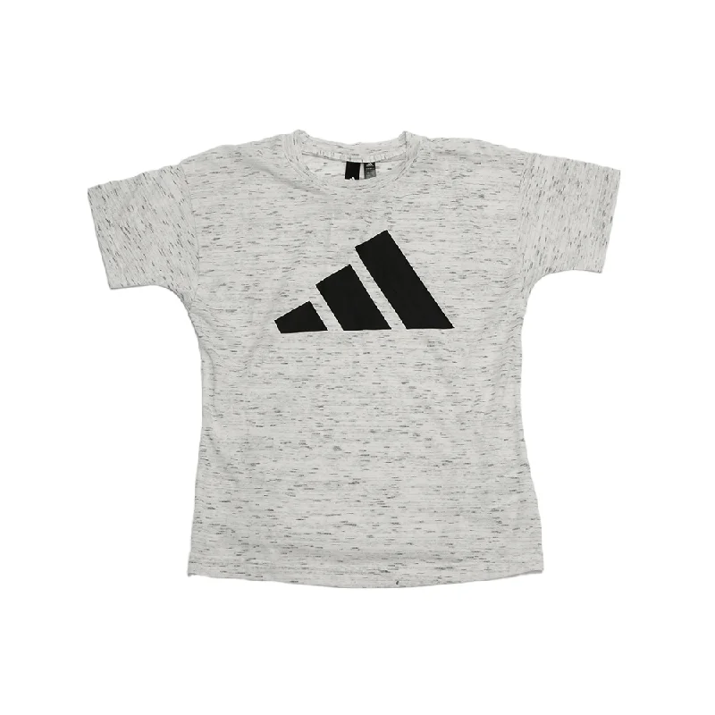 W Winners 2.0 Tee 'Heather Grey' Graphic T-Shirt Round Neck Polyester