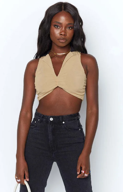 Hargrove Crop Top Hooded Caped Shawl Collar