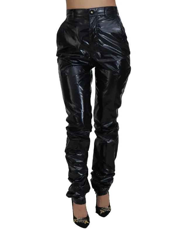 Dolce & Gabbana  Shiny Nylon Trousers Trousers Fall Fleece